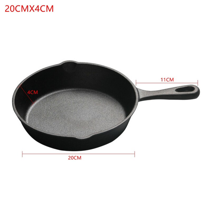 Gas Inductie Fornuis Gietijzeren Ketel Keuken Koekenpan Pannenkoek Pot Kookgerei: 20CMX4CM