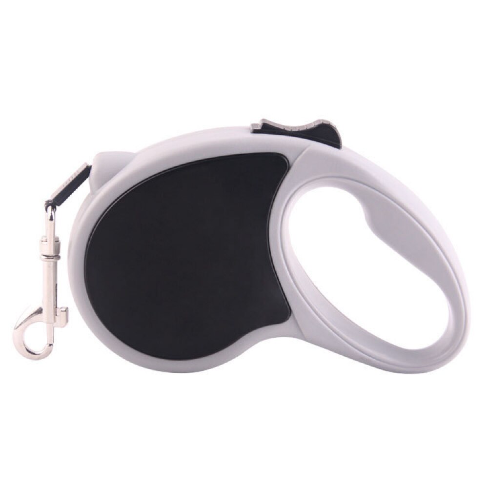 Kleurrijke 5m automatische hondenriem reflecterende intrekbare hondenriem wandelriem voor grote middelgrote honden huisdieraccessoires: Zwart / 3m