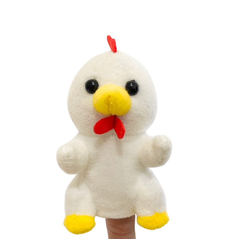 Burattini da dito in tessuto a forma di animali da fattoria per giochi di ruolo e racconti, burattini da mano a forma di animali, burattini cartoni animati Kawaii per spettacoli didattici: Oro