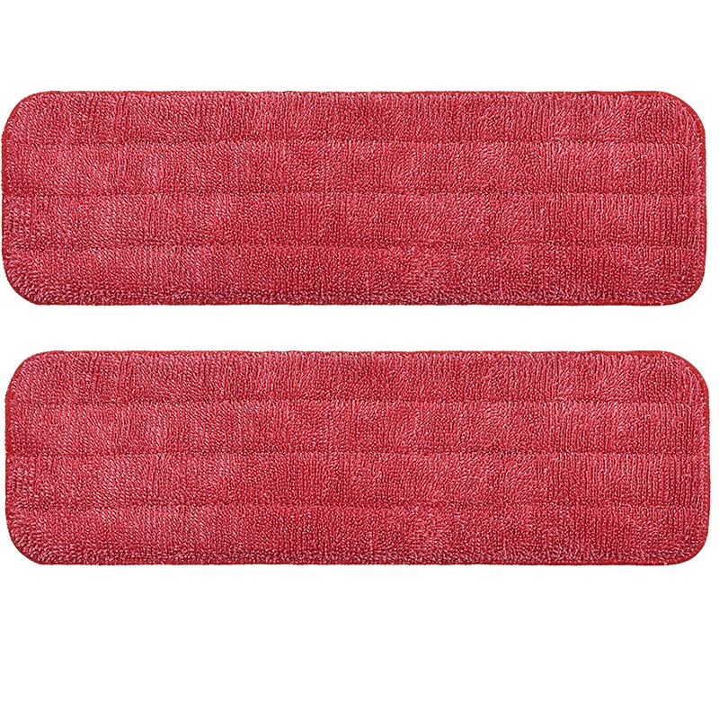 2-teilige Mikrofaser-Ersatz-Mop-Pads, wasch bare Mop-Nachfüllung für Sprüh mops und Mops, Reinigungs werkzeuge, nass und trocken: Rosa