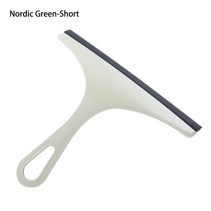 Cepillo limpiacristales para limpieza de ventanas, limpiador de escobilla de aire, raspador de lavado para el Hogar, baño, coche, herramienta de limpieza, accesorios de cocina: Nordic Green-Short