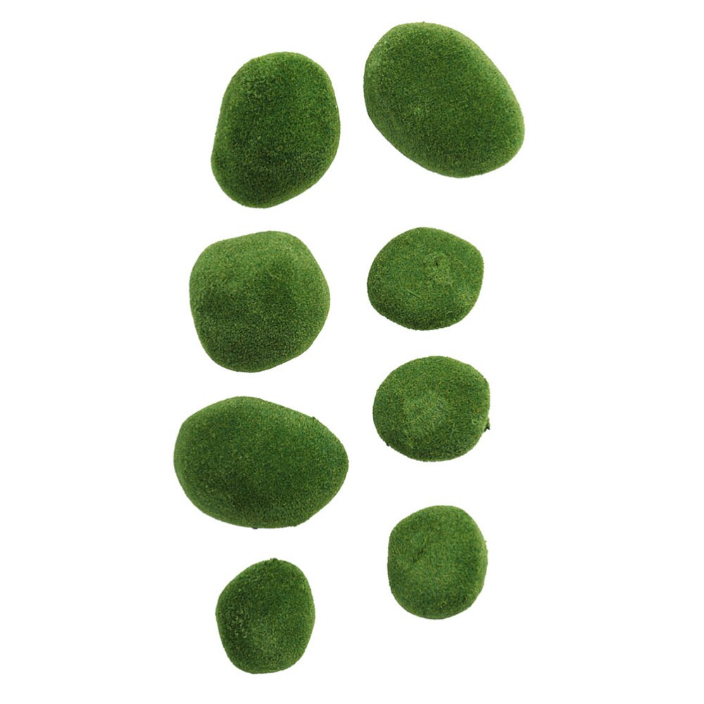 20 Pcs Moss Stone Vivid Decorative Balls Moss Balls Simulation Balls for Terrarium Aquariums