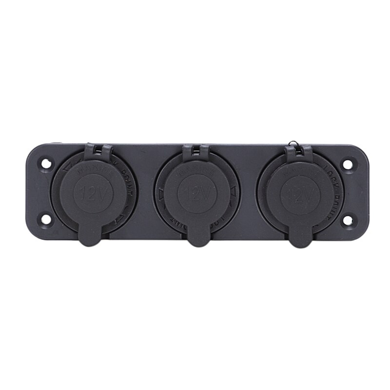 12v 3- weg waterdichte auto sigarettenaansteker stekker splitter adapter oplader