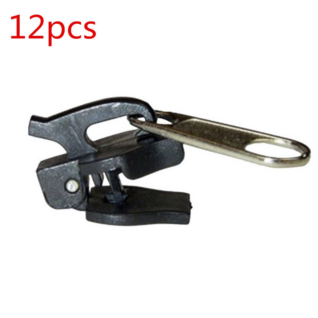 6/12pcs Universal Instant Fix Zipper Repair Kit Replacement Zip Slider Teeth Zippers Fix Zipper Repair Replacement Zip Slider: 12pcs