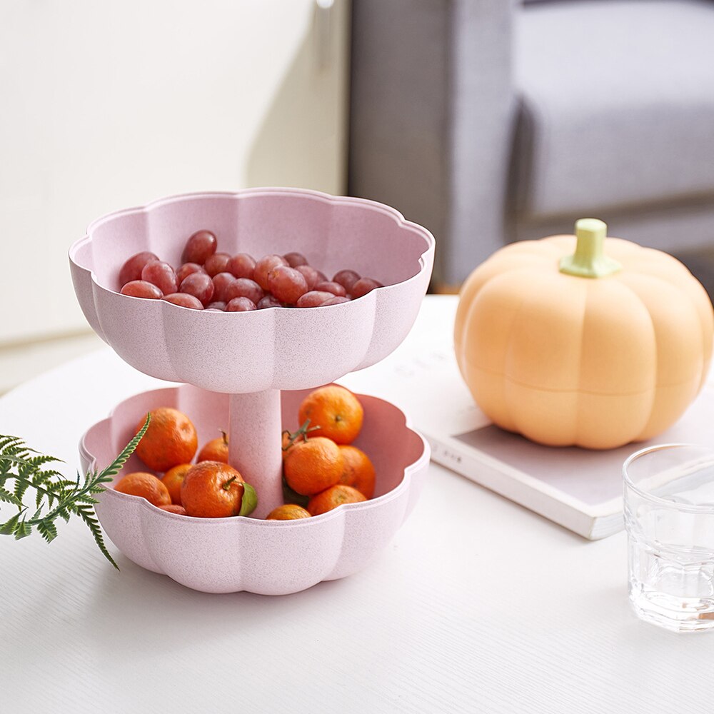 Gresskar frukt plate plast gresskar form en etasje og to etasjer grå grønn oransje moderne hjem dekorasjon ornamenter