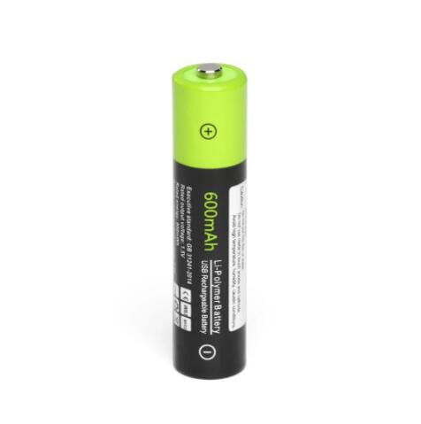 Znter aaa wiederaufladbarer akku znter 600 mah mirco usb 1.5v wiederaufladbarer lithium-polymer-akku, aufladung über usb-kabel: Nur 1pc