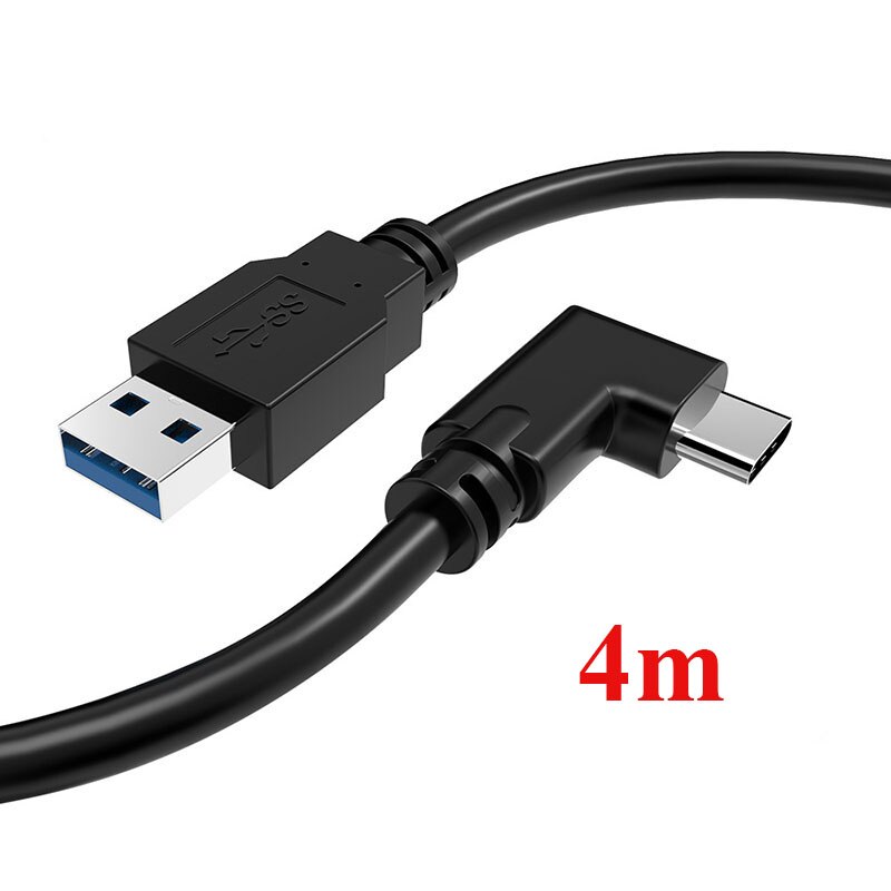 5M/3M de Alta Velocidade USB 3.1 Tipo C Cabo de Transferência de Dados para Oculus VR Busca Link Fone de Ouvido Rápido USB-A a-Tipo C Cabo de Carregamento Adaptador: 4M