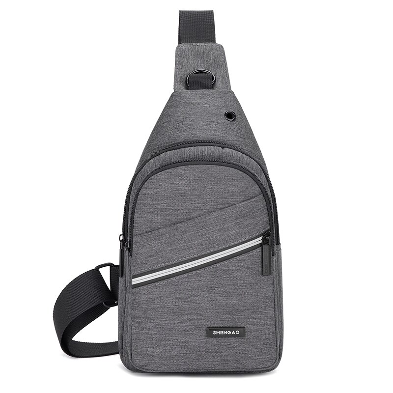 Neue Anti-Diebstahl männer Bote Taschen Multi-tasche Schlinge Schulter Taschen lässig Brust Pack Reise Umhängetaschen männlichen: grau