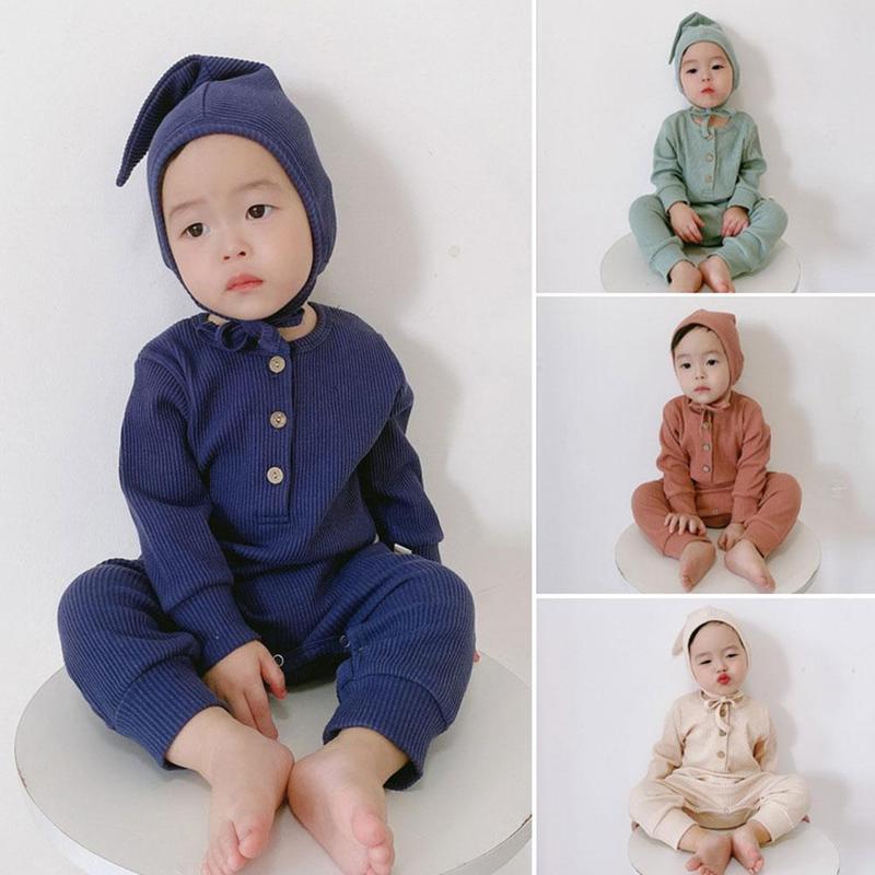 Einfarbig einteiliges Strampler Für Kleinkinder Und freundlicher Für freundlicher Kleidung Und Hause Pyjama Herbst Furz in h0S4