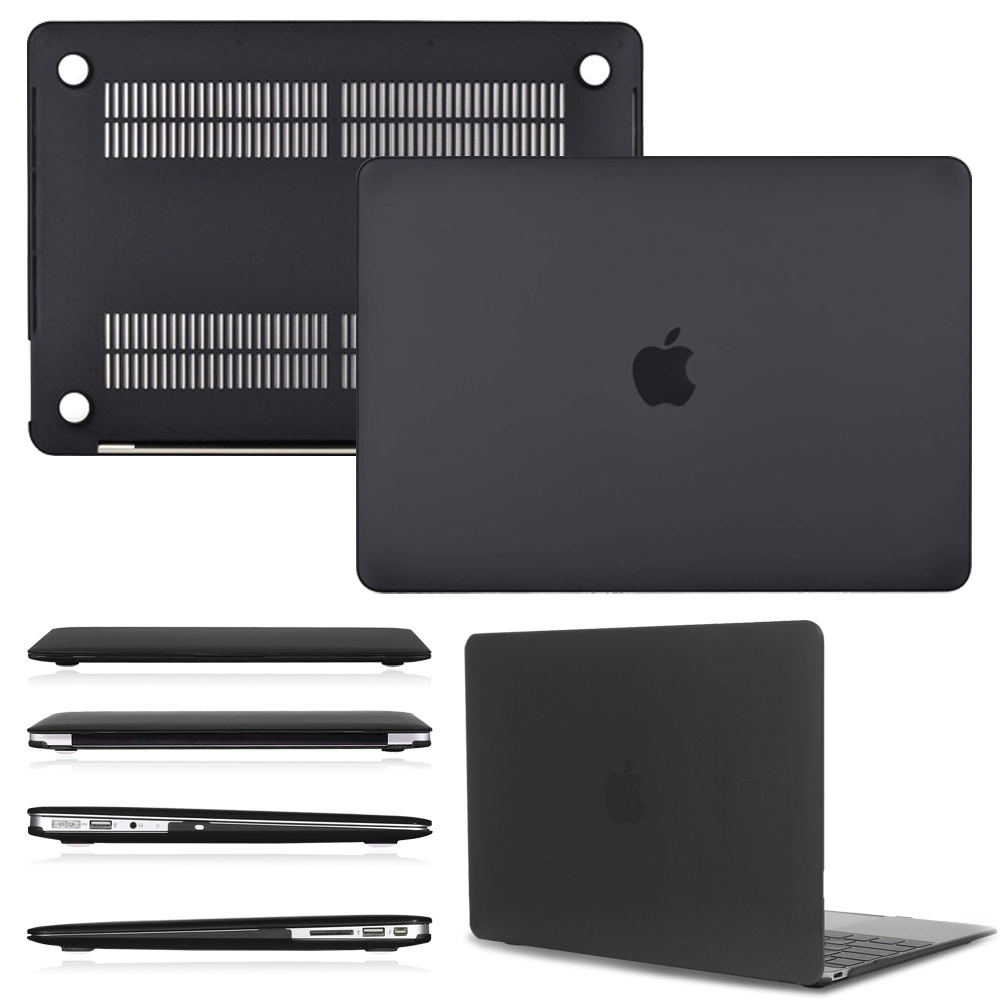 Laptop Case for Macbook Air 13 A2337/Pro 13 12 11 15 A2338 A2159 Touch Bar for Mac Book Pro 16 A2141 Matte Black Hard Shell: 5-inch