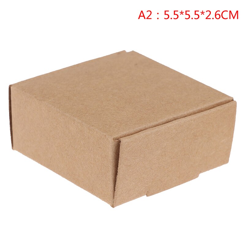10pc Dollhouse Mini Simulation Express Box Kraft Paper Box Model Accessories Toy: 5.5x5.5x2.6