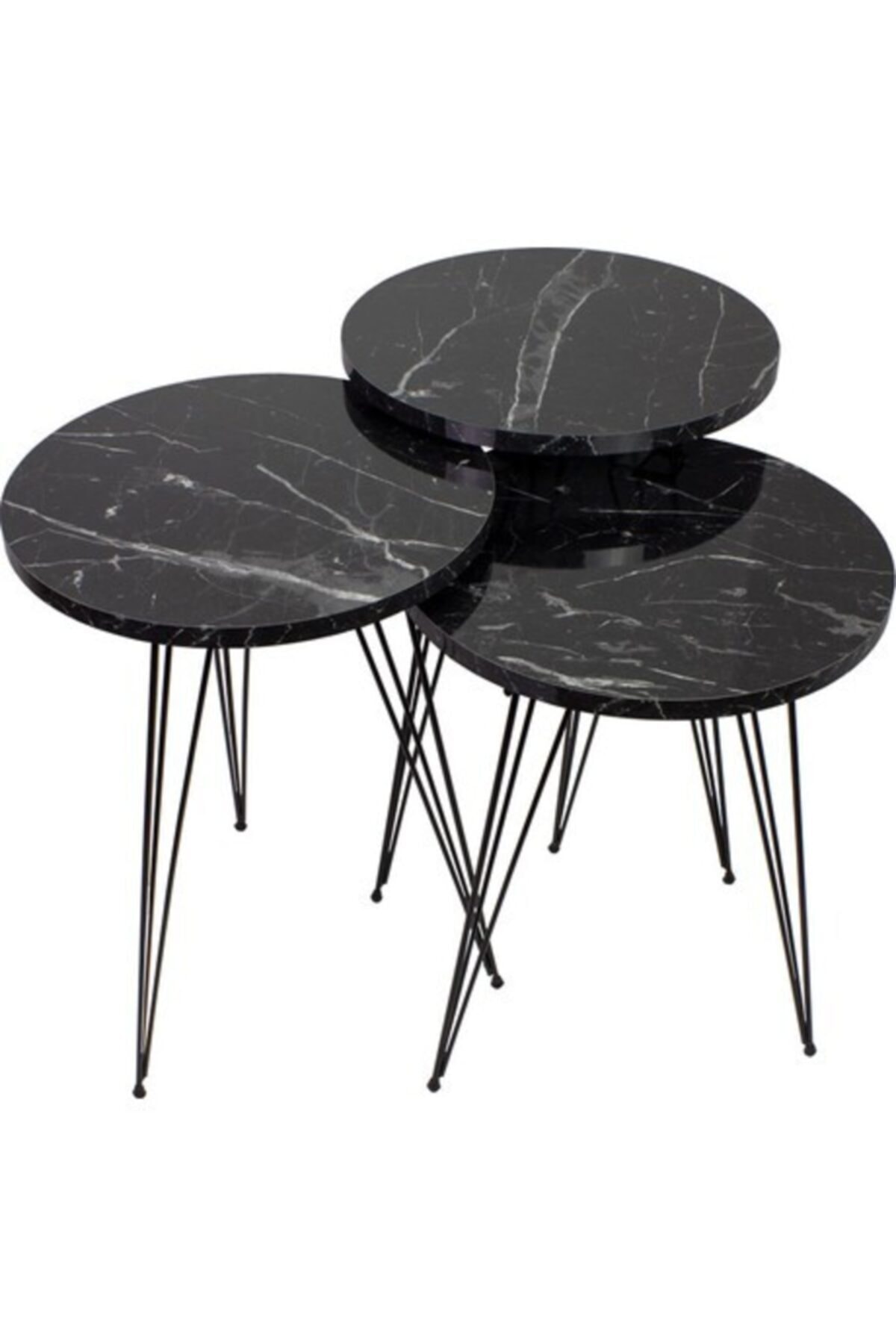 3 pièces table basse bois moderne canapé table d'appoint meubles de maison mignon salon chevet petite table ronde créative décor à la maison: Violet foncé