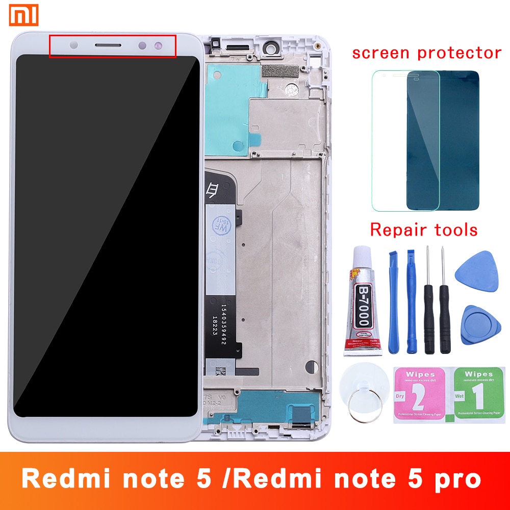 IPS LCD Display For Redmi NOTE 5 Pro ( CPU:Snapdragon 636 ) touch screen Digitizer Assembly 5.99 inch with Frame Free Tools