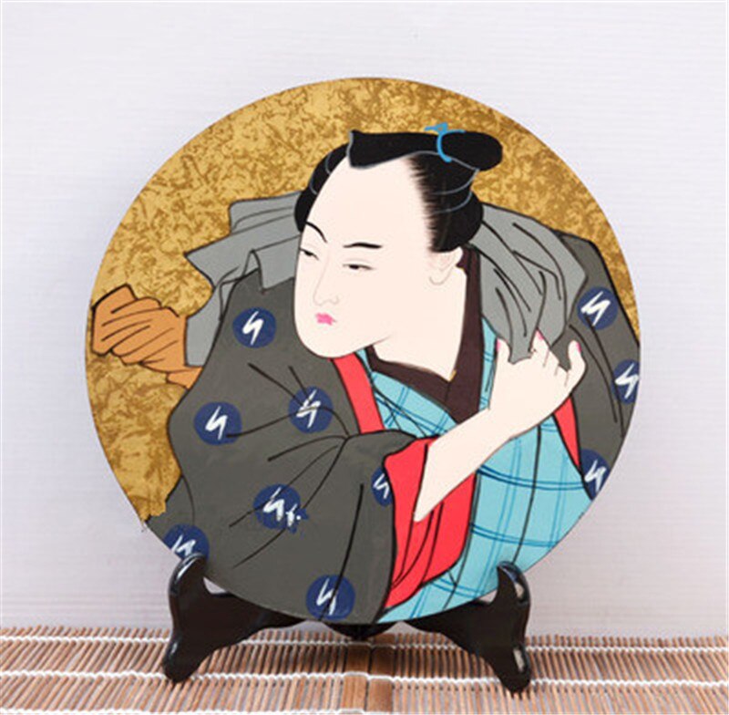 Decoração japonesa original de um único e tradicional, artesanato japonês, sala, verniz de pintura, utensílios para sushi, restaurante: 8
