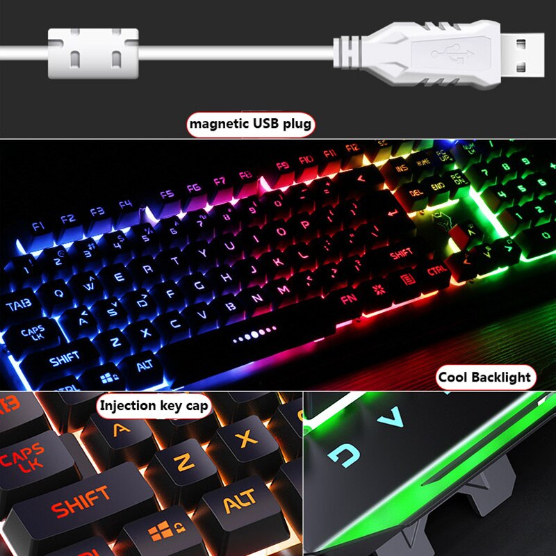Klawiatura Gamingowa KIITO K2 Mechaniczna USB Przewodowa z Zestawem Słuchawkowym i Podkładką - Ergonomiczna, Podświetlana