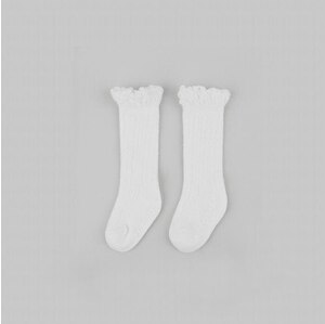 Meias altas para bebês, meninas antiderrapantes e antiderrapantes para o joelho, 1-24 meses, 3, 6, 9 12 meses 2 anos: White 2-4 Years