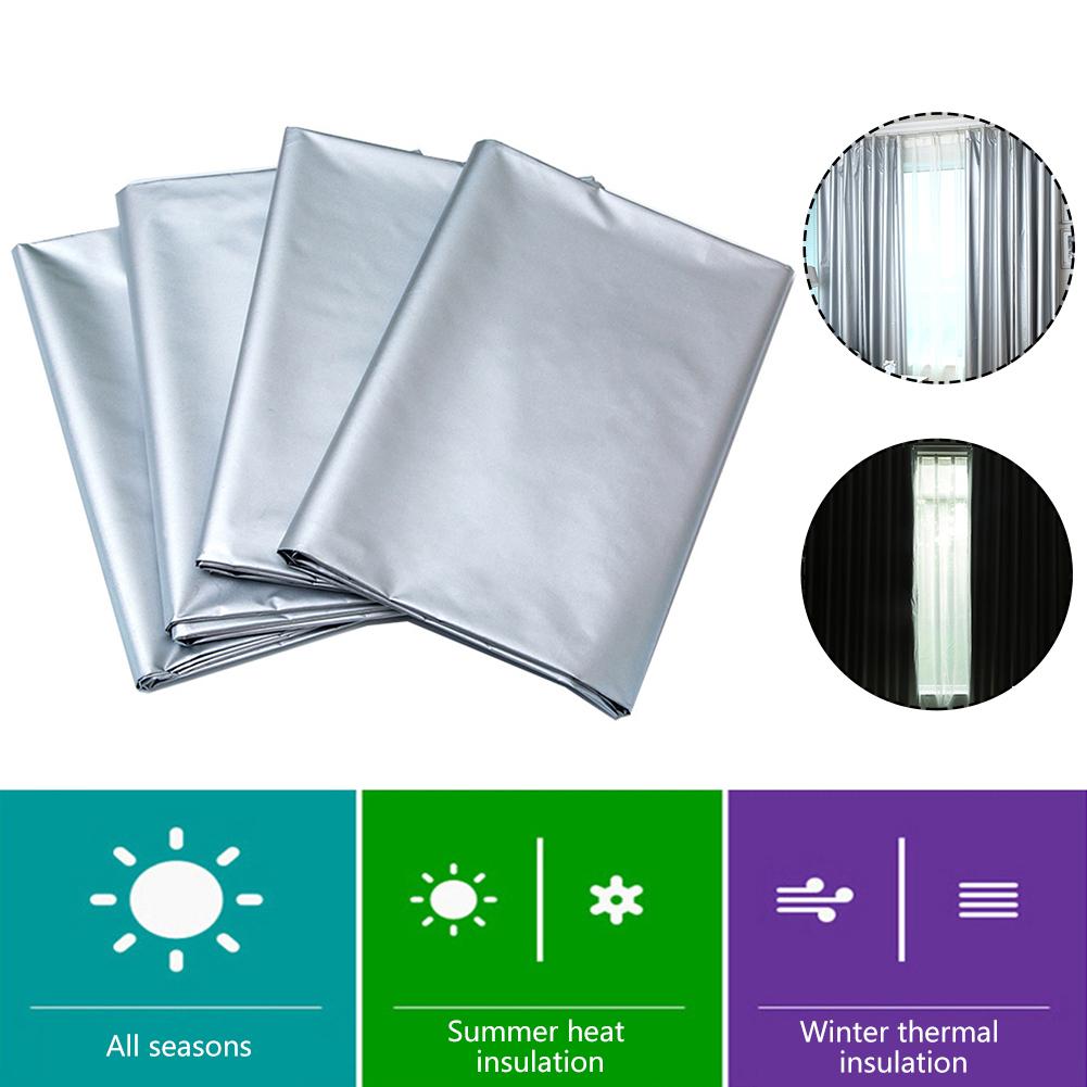 Sun Protection Blackout Curtains with Coated Lining Thickened Light Blocking Window Thermal Insulated Window Curtain Panels