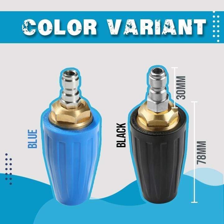 Rotating Turbo Nozzle 1/4&quot; Quick Connect High Pressure Washer Cleaner Accessory 360 Degree Turbo Nozzle 4000 Psi