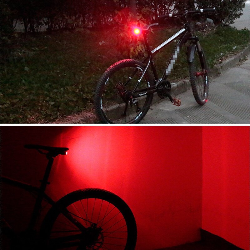 4 in 1 tyverisikring cykel sikkerhed alarm kontrol alterter baglys lås trådløs fjernadvarsel vandtæt lampe ridning tilbehør