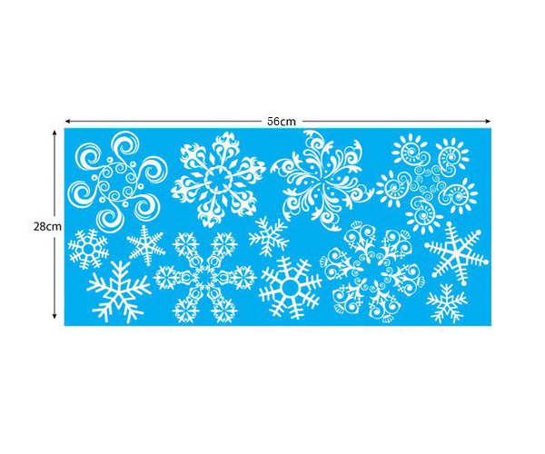 Laser Cut Christmas Window Clings Snowflakes Window Decals Stickers SVG CDR File
