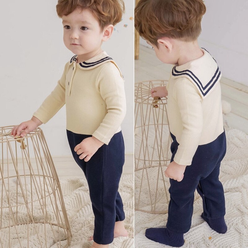 Autunno nuovi vestiti gemelli per neonati e ragazze: Boys Romper / 90(18-24m)