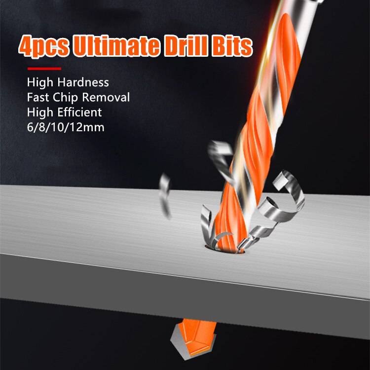 Multifonctionnel ultime forets en céramique verre trou de poinçonnage travail 6-12mm tournevis électrique foret foret