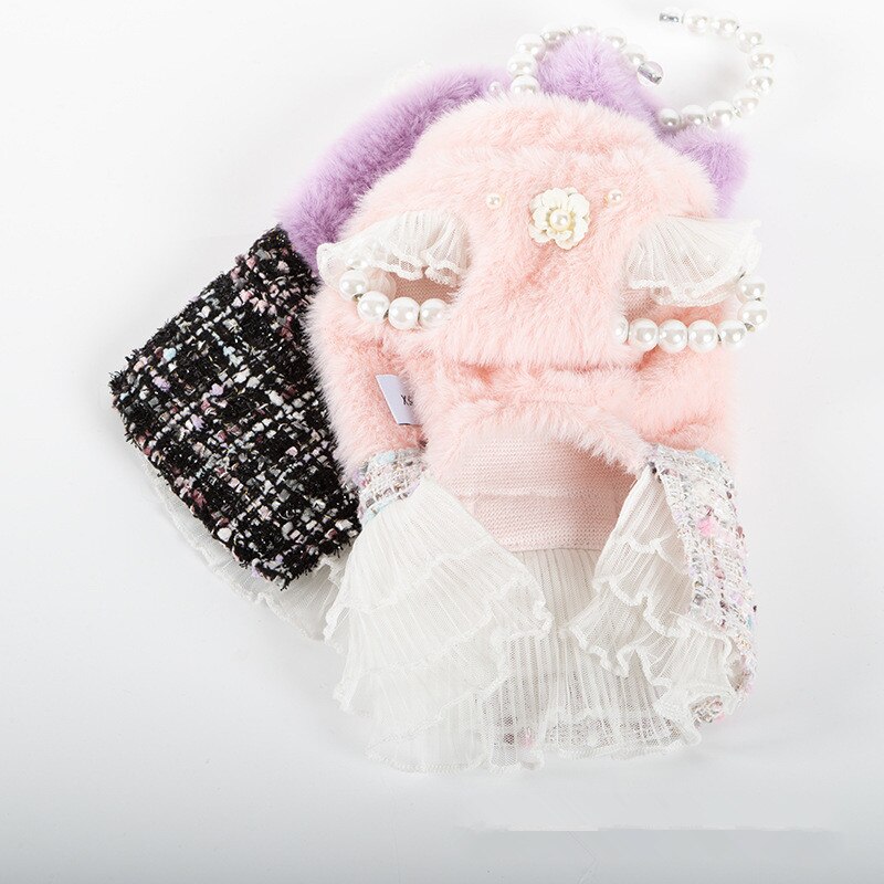 Xxs hond kat puppy kleding winter hond jurk chihuahua yorkshire maltezer bichon poedel keeshond schnauzer kleding huisdier jurken