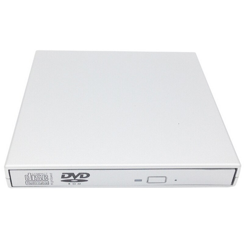 Unidad óptica de DVD externa USB 2,0, reproductor de CD/DVD-ROM, quemador de CD portátil Delgado, lector de grabadora portátil para iMac y portátil