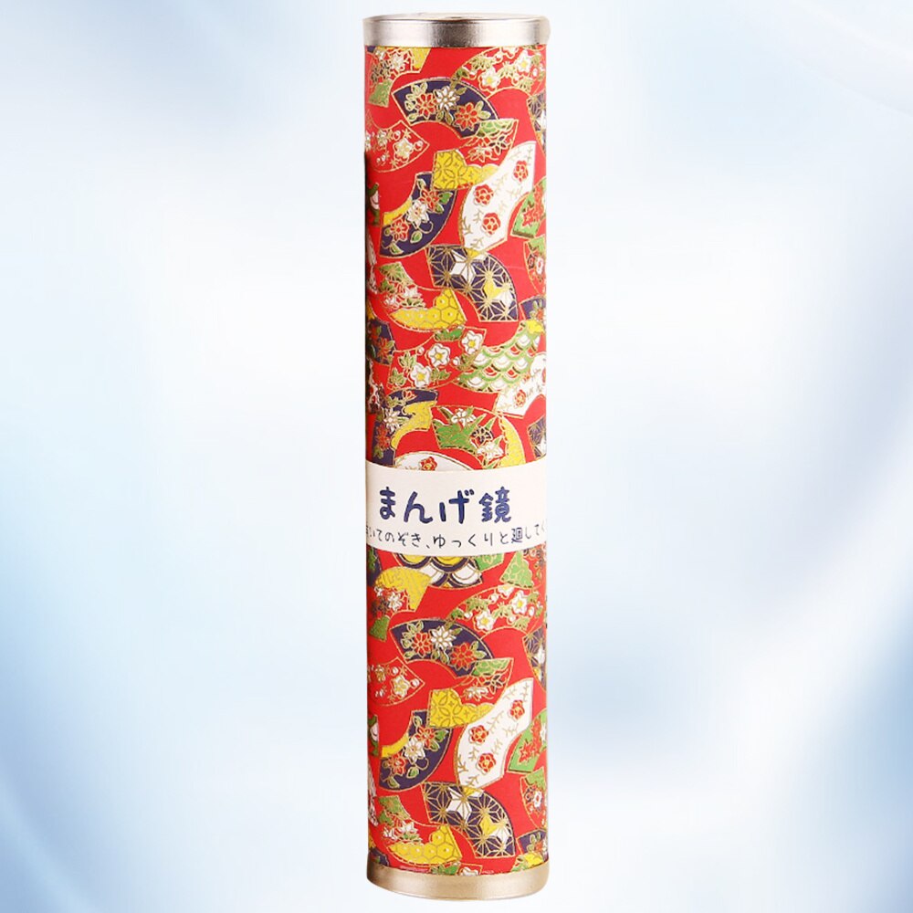 1Pc Japanese Style Kaleidoscope With Metal Cover Special Paper (Random Color)