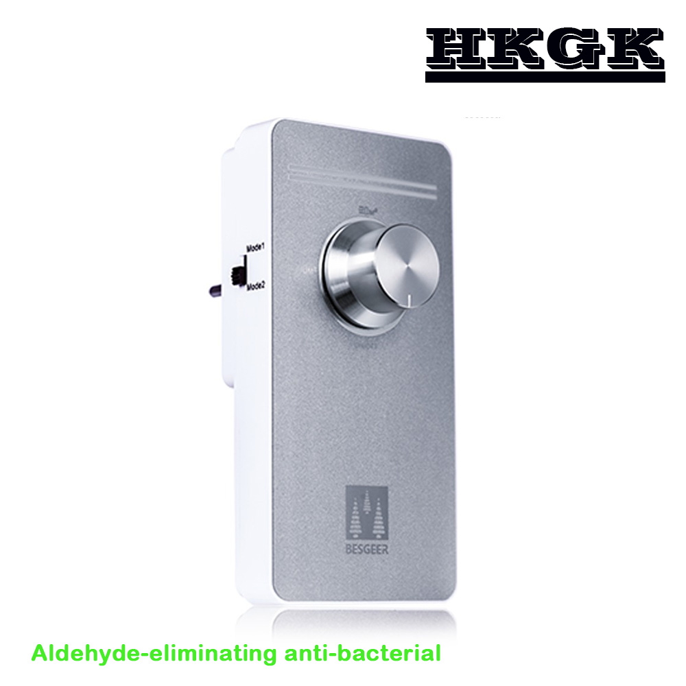 Purificador de aire con formaldehído, generador de ozono con 2 modos de trabajo, enchufe europeo de 220V: SILVER