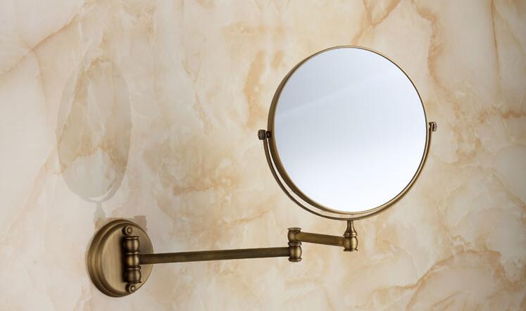 Bathroom Mirror Round Makeup Mirror Vintage Wall M... – Vicedeal