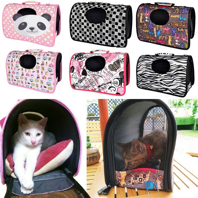 Draagbare Reizen Kat Dragers Ademend Bag Carrier Voor Kleine Kat Autostoel Draagtas Puppy Dierbenodigdheden OO50XD