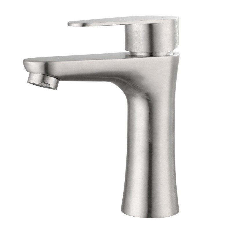 304 Stainless Steel Bathroom Faucet Basin Faucet Toilet Washbasin Single Cold Water Tap Bathroom Accessories