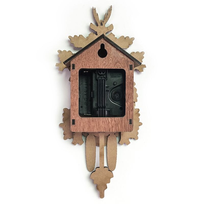 Gtbl-reloj de pared de estilo retro decorativo para el hogar, reloj colgante de pájaro, reloj de cuco de madera, reloj de péndulo para sala de estar, reloj de arte artesanal para casa nueva
