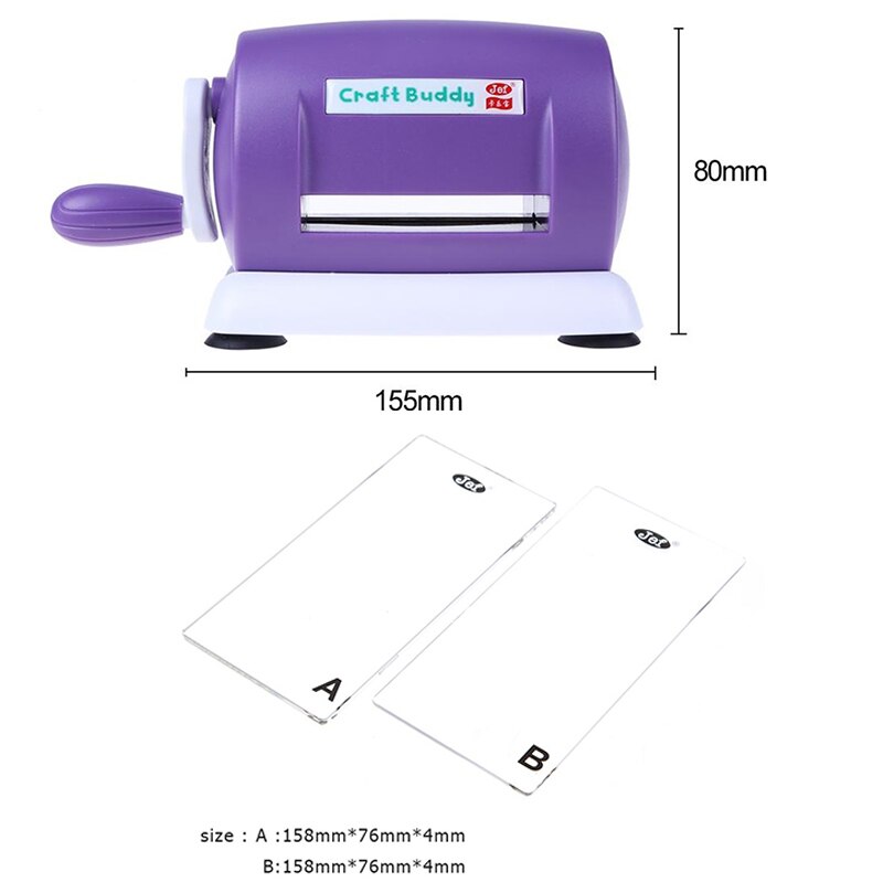 5 Colors DIY Metal Cutting Dies Machine for Embossing Scrapbooking Cutter Dies Cards Making Crafts Paper Cutter Die-Cut Machine: Purple
