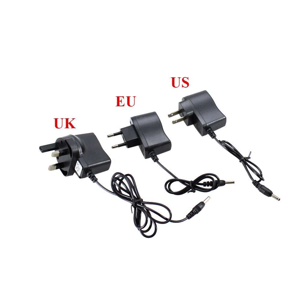 Batterioplader 18650 - AC 110-240V til Lygte, Forlygte - Strømadapter DC 4.2V 500mA