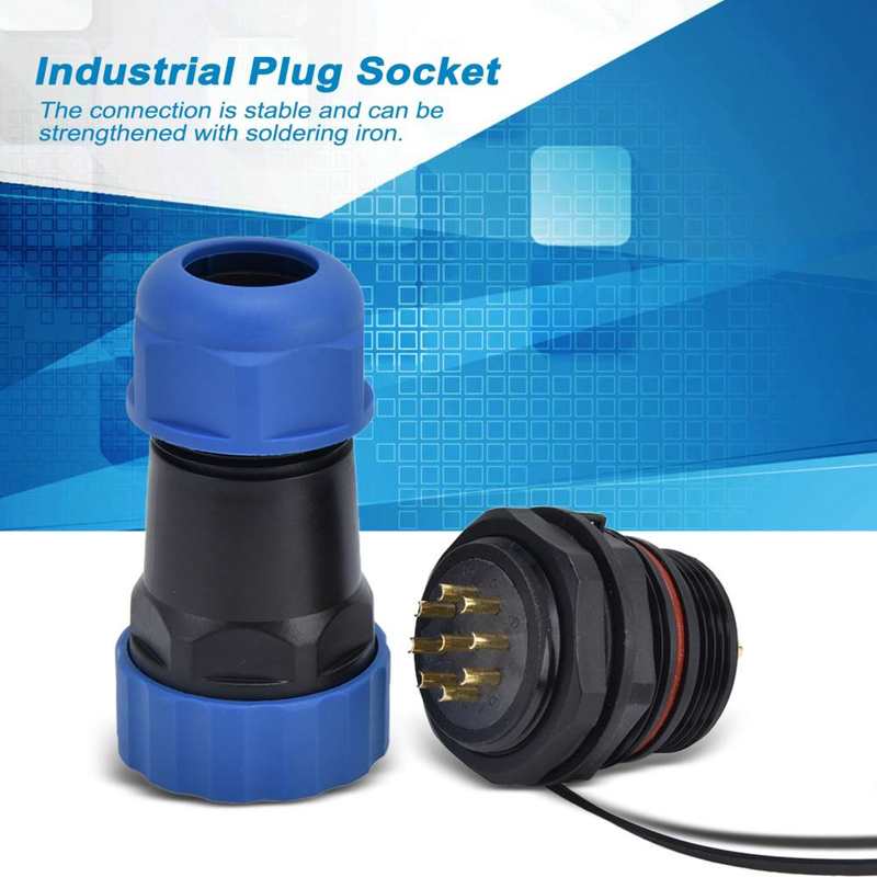 Industrial Socket 2000MΩ Insulation Resistance Waterproof Connector for Instrument