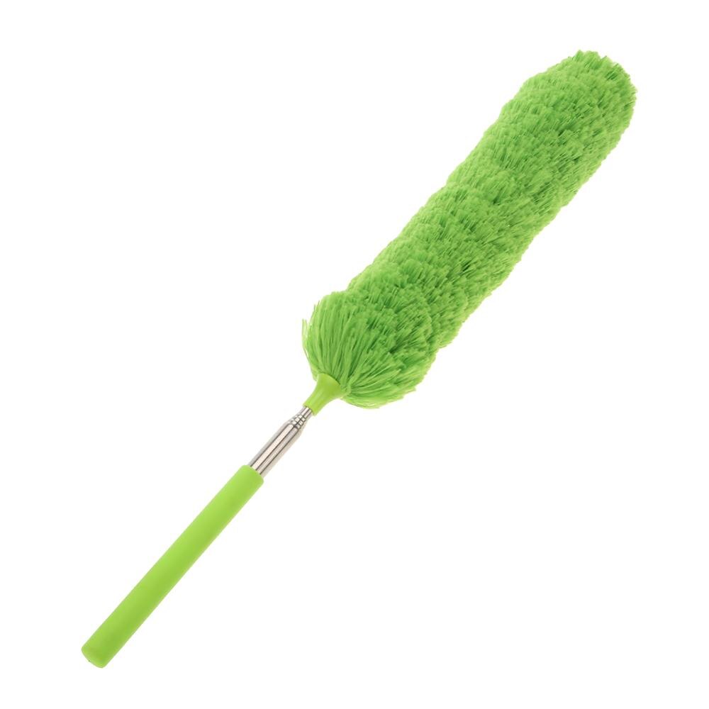 Telescopic Microfibre Duster Extendable Cleaning Home Car Cleaner Dust Handle Dust Mites Portable Dusting Brush Sweep Tool Xmas: Green-1