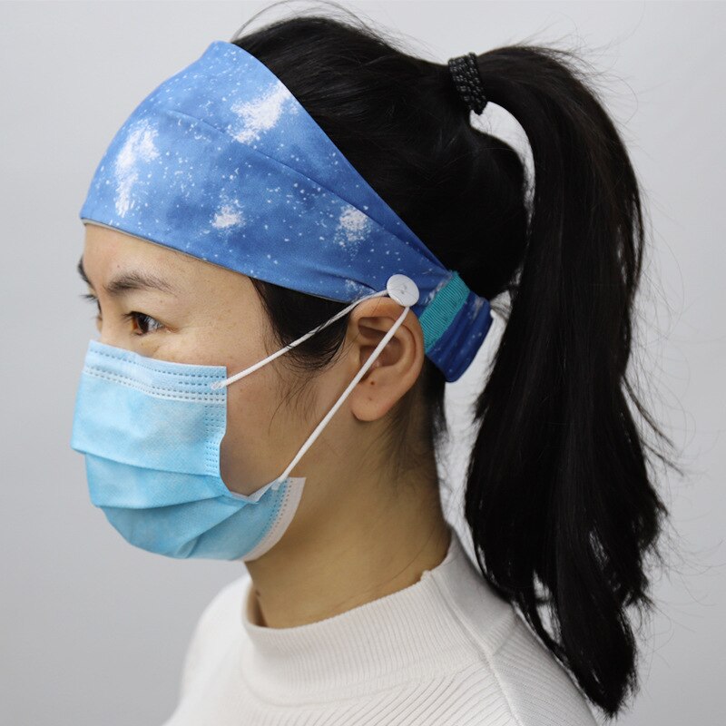 Spot Check Riem Knop Haarband Mannen En Vrouwen Dragen Maskers, Hoofddoeken, Maskers, Artefact Beschermende Hoofdbanden