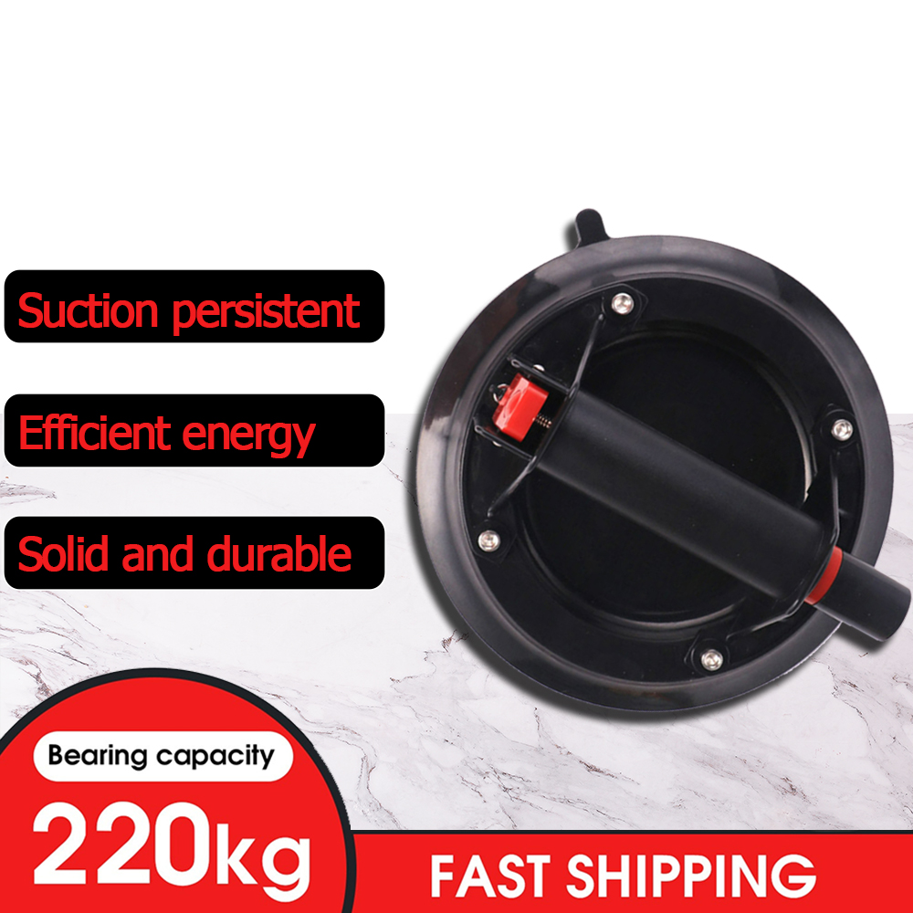 8-Inch Vacuüm Zuig Cupor 220Kg Met Handvat Voor Graniet &amp; Glas Tillen Venster Vervanging Zuignap Voor tegel Handling Gereedschap