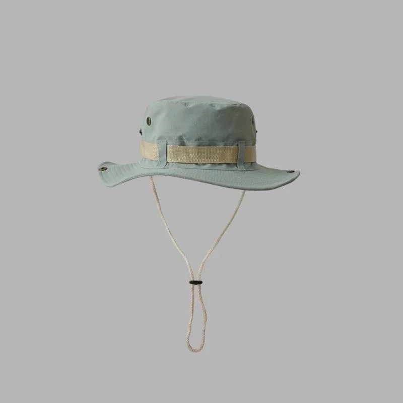 Sun Hats for Men Outdoor Fishing Cap Wide Brim Anti-UV Protection Women Bucket Hat Summer Hiking Fisherman Caps: green