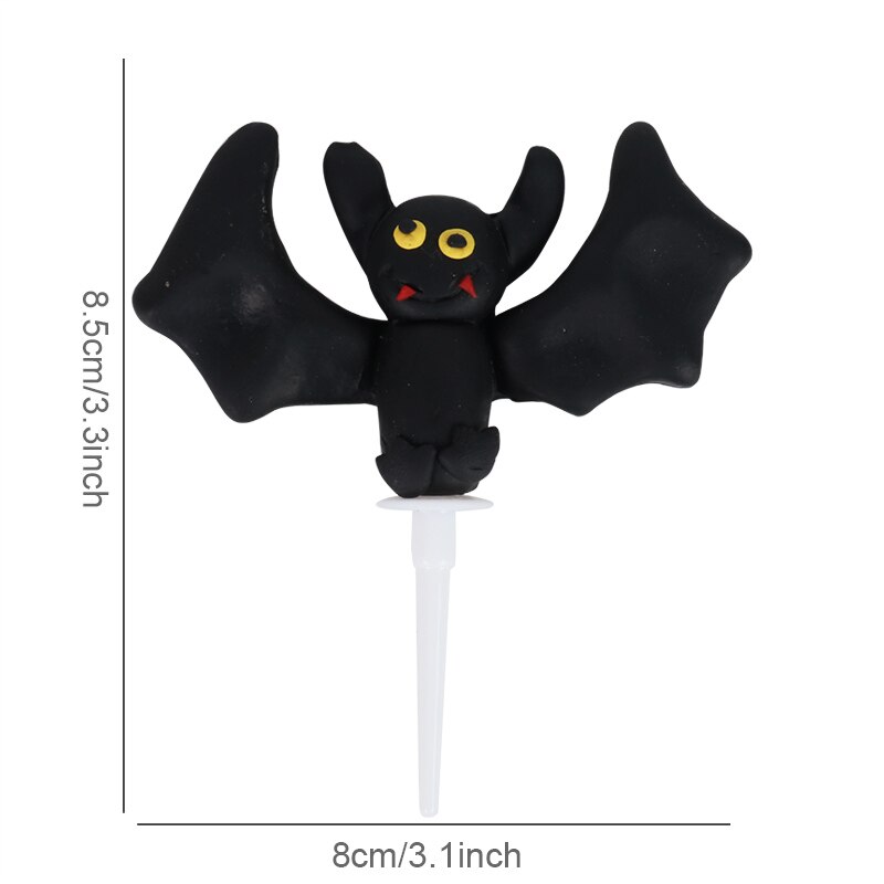 Joyeux anniversaire citrouille château Halloween thème gâteau Grimace Bat sorcière enfants enfants gâteau Topper Insertion fournitures décoration: 1pcs-L