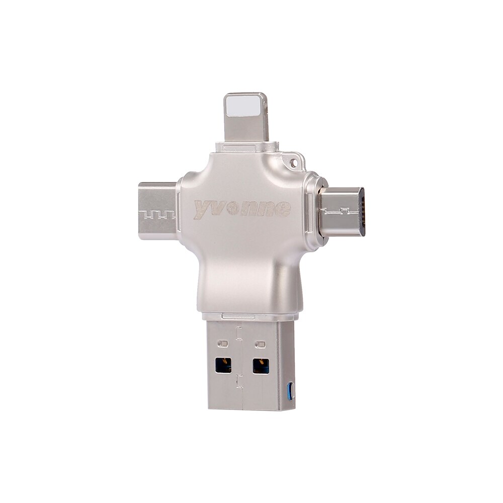 Yvonne  y23 usb-stick usb 2.0 u- schijf 32gb 16gb usb lightning micro usb type-c vier-in-één hoge snelheid otg u-schijf voor telefoon