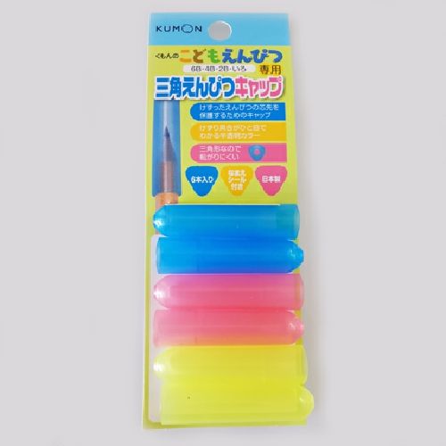 Kumon penna 4b dagis barn elever logga triangel tjock stav penna skriva målning brevpapper: 6pc pennor