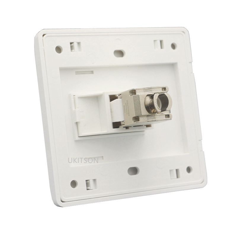 1 Port CAT7 RJ45 Wall Panel CAT.7 LAN Interface Socket Ethernet Faceplate Baseplate For 10G Network Plug