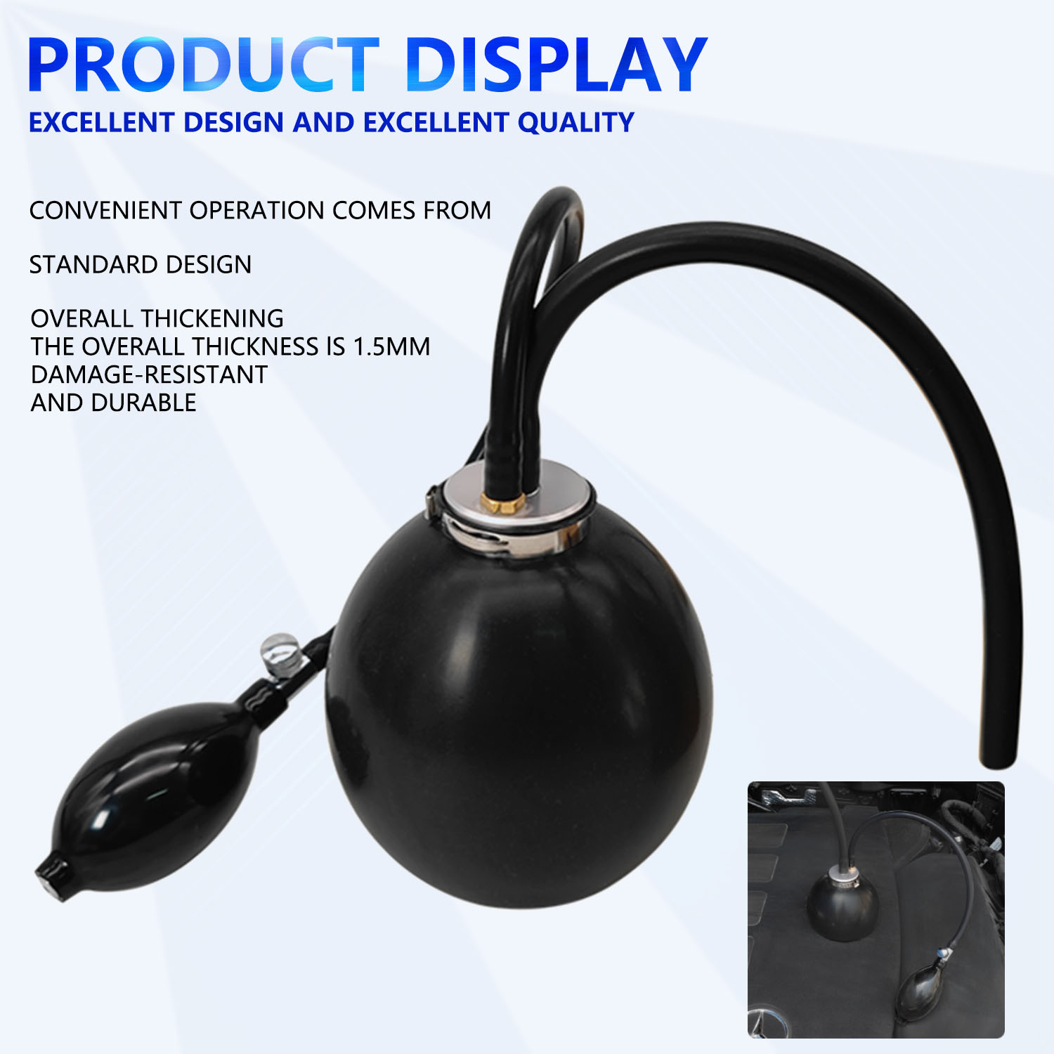 Adaptador universal de fácil entrada, ferramenta de diagnóstico, vedação rápida, adaptador de entrada para detector de vazamento de fumaça, ferramenta de airbag