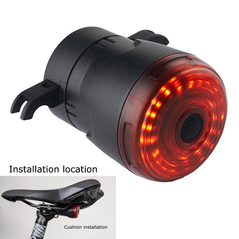 Leadbike Smart Rem Sensing Fiets Achterlichten Fietsen Licht Waterdichte Usb Opladen Fiets Led Achterlicht Mtb Accesorios: Seat Cushion