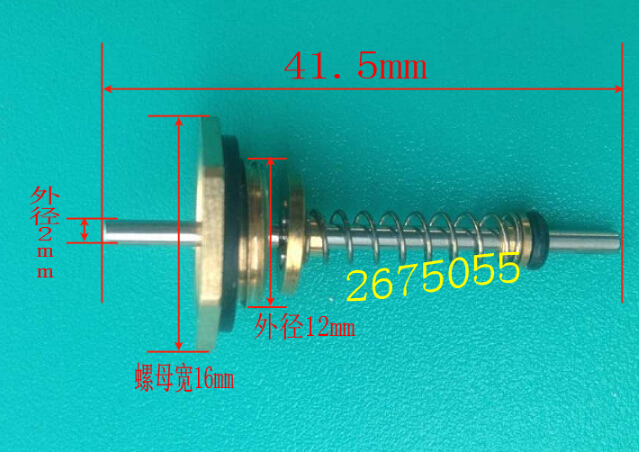 Accesorios para calentador de agua a Gas, tornillos para pulgar, kit mandril, tuerca hexagonal, longitud 41,5mm