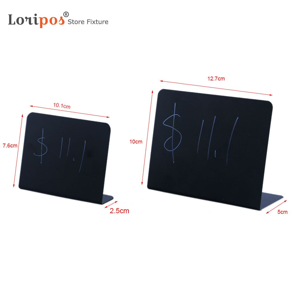 L Black Table Number Signage Stand Store Mini Chalk Menu Board Counter Top Blackboard Liquid Desk Sign Holder | Loripos