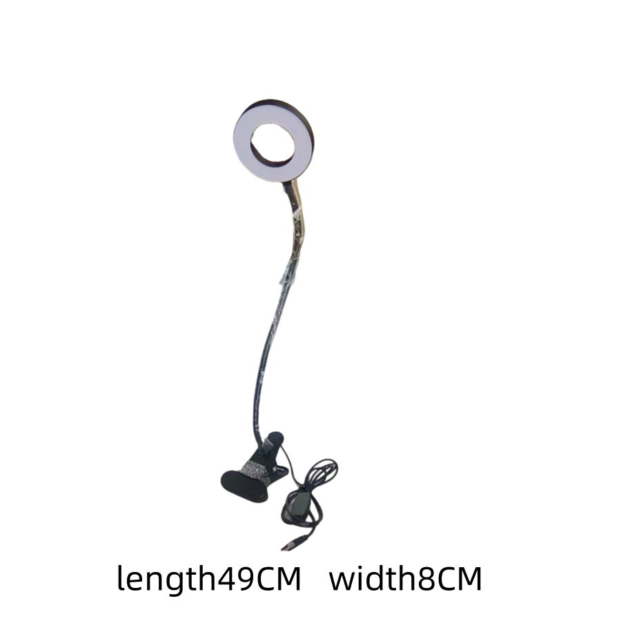 1pc led clip-on bureaulamp met , 10 dimstanden, oogvriendelijke leeslamp, flexibele zwanenhals met usb-aansluiting, nachtlampje voor slaapkamer en kantoor